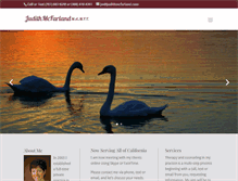 Tablet Screenshot of judithmcfarland.com